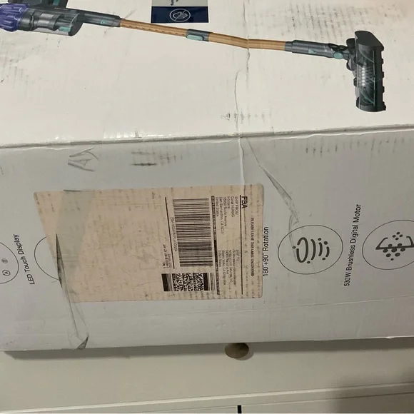 Cordless Vacuum Cleaner with Blue and Tan Accents - Picture 5 of 6